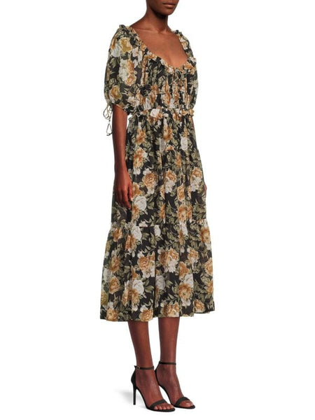 FLORAL PRINT MIDI