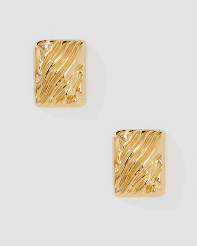 TEXTURED STUD EARRINGS