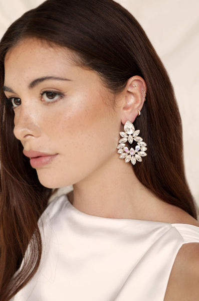 FLORAL CREST EARRINGS