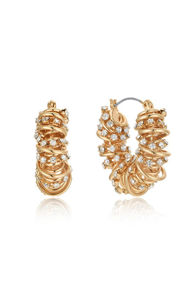 SWIRLING HOOP EARRINGS