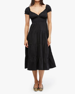 POPLIN MIDI DRESS