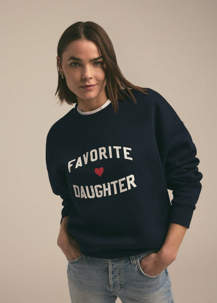 FAVORITE DAUGHTER HEART SWEATSHIRT