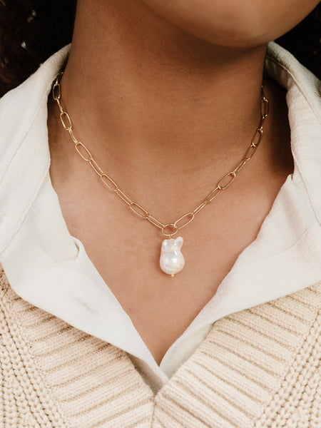 SINGLE PEARL NECKLACE