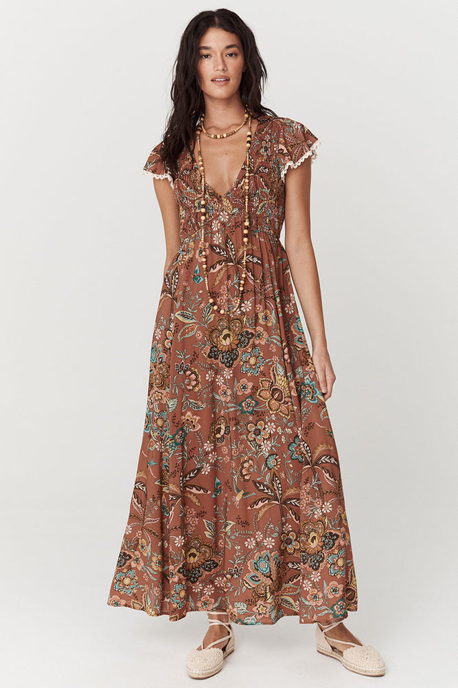 MOJAVE SHIRRED GOWN