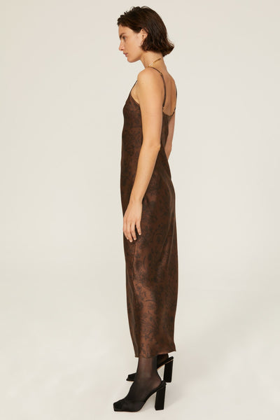 SLIP MIDI DRESS